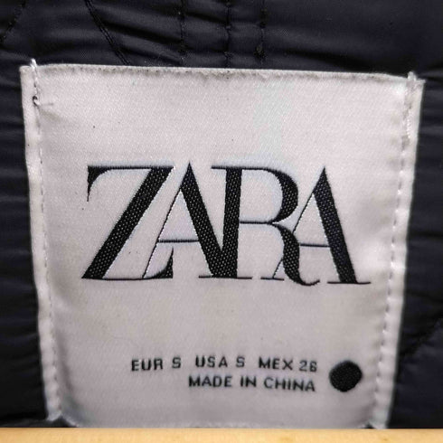 ザラ ZARA フェイクレザー キルティングジャケット レディース import:S