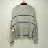 ウールリッチ WOOLRICH 80s USA製 織柄 ボーダー コットンナイロン ニット メンズ import:L