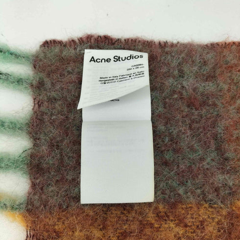 アクネストゥディオズ ACNE STUDIOS モヘア チェック スカーフ 大判マフラー メンズ 250×28