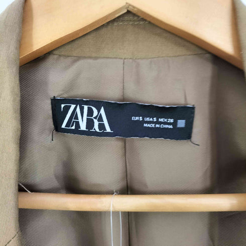 ザラ ZARA レーヨンポリ ボタンレス テーラードジャケット イージーパンツ セットアップ レディース S