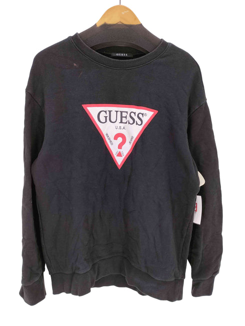 ゲス GUESS トライアングルロゴスウェット メンズ import:L