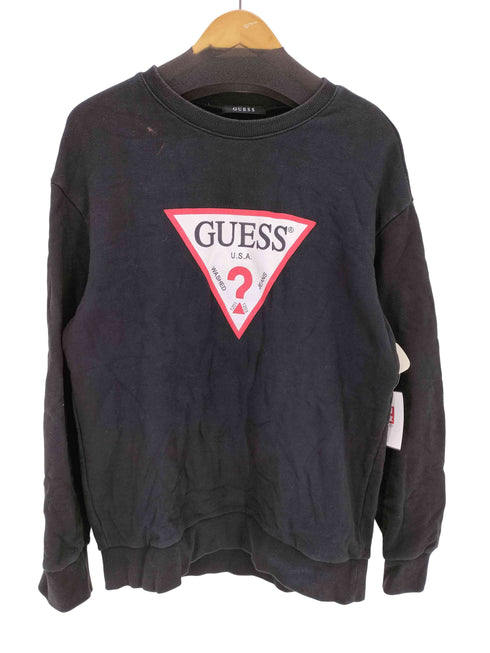 ゲス GUESS トライアングルロゴスウェット メンズ import:L