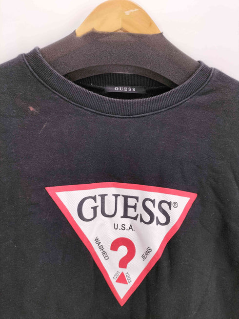 ゲス GUESS トライアングルロゴスウェット メンズ import:L