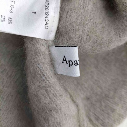 アパートバイローリーズ apart by lowrys 7GCNラクーンコンボートネックニット レディース FREE