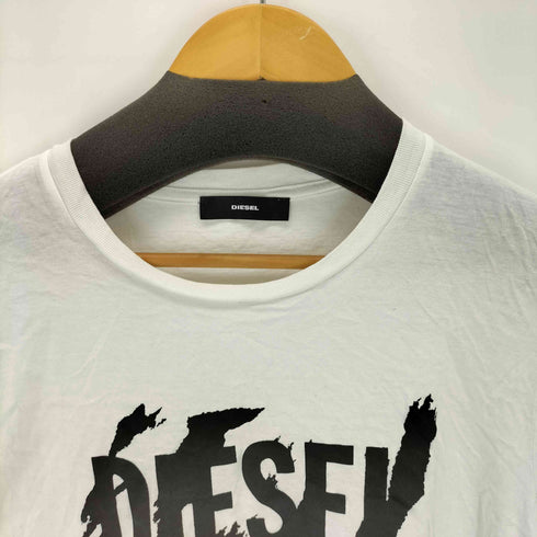 ディーゼル DIESEL ロゴプリントクルーネックTシャツ メンズ