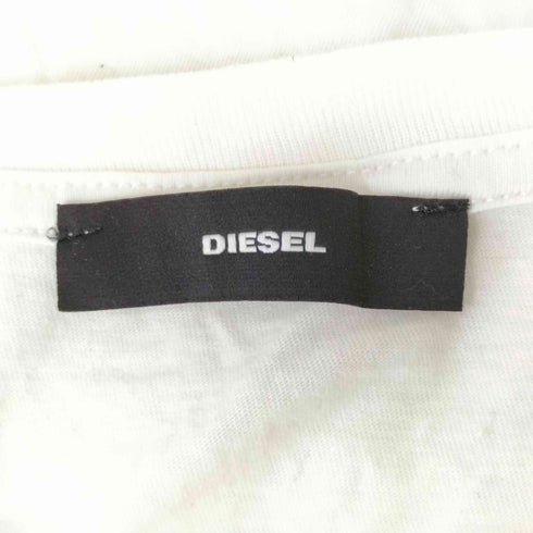ディーゼル DIESEL ロゴプリントクルーネックTシャツ メンズ