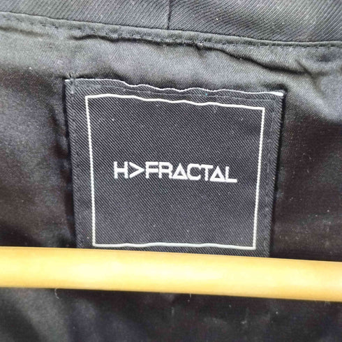 H>FRACTAL バックリングデザイン レーヨン混ポリパーカー メンズ FREE