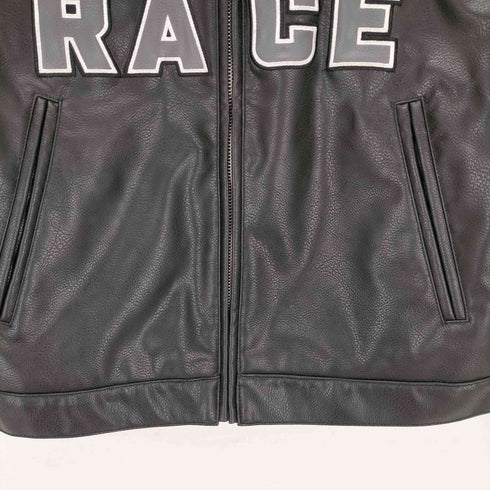 エイチアンドエム H&M エコレザーライダースジャケット レディース import:XS