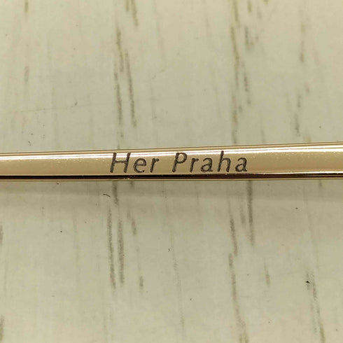 Her Praha ウェリントン型 ブリッジ眼鏡 レディース