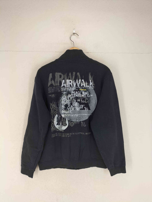 エアウォーク AIRWALK Y2K 両面プリント ジップアップ スウェット メンズ XL
