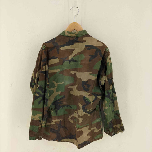 ユーエスアーミー U.S. ARMY Woodland Camo Camouflage BDU Shirt Jacket ウッドランドカモ リップストップ BDUジャケット メンズ SMALL-REGULAR