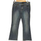 EXPRESSJEANS ビーズ装飾フレアデニムパンツ レディース 7/8