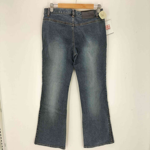 EXPRESSJEANS ビーズ装飾フレアデニムパンツ レディース 7/8