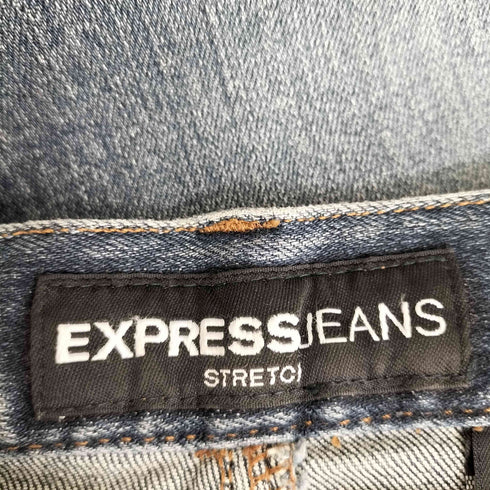 EXPRESSJEANS ビーズ装飾フレアデニムパンツ レディース 7/8