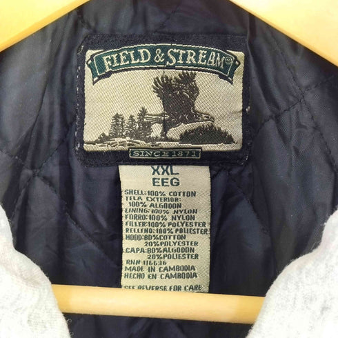 フイールドアンドストリーム FIELD&STREAM 90S カンボジア製 シャドーチェック ドッキング シャツパーカー メンズ XXL