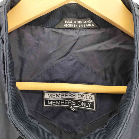メンバーズオンリー MEMBERS ONLY 90S DULONジップ 65/35 ポリコットン ギミック スイングトップ ブルゾン レーサージャケット メンズ import:XXL