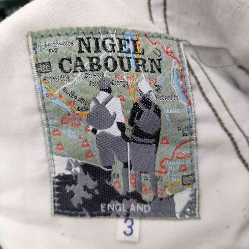 ナイジェルケーボン NIGEL CABOURN 旧タグ 2タックチェックパンツ メンズ 3