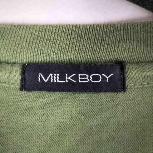ミルクボーイ MILKBOY 90S フロントプリント S/S Tシャツ メンズ