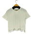 ザラ ZARA ビーズフリンジクルーネックS/S Tシャツ メンズ import:L