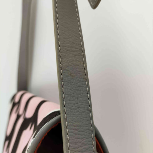 マリメッコ marimekko キャンバスレザーショルダーバッグ レディース