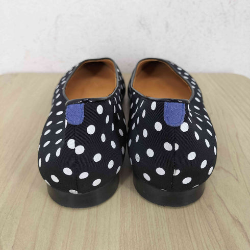 CHATELLES ドット柄フラットパンプス レディース 39
