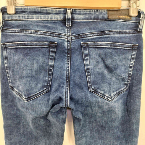 ディーゼル DIESEL SLANDY LOW ZIP 裾ジップ スキニー デニム レディース W26