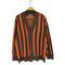 ザラ ZARA アクリルストライプカーディガン メンズ import:L