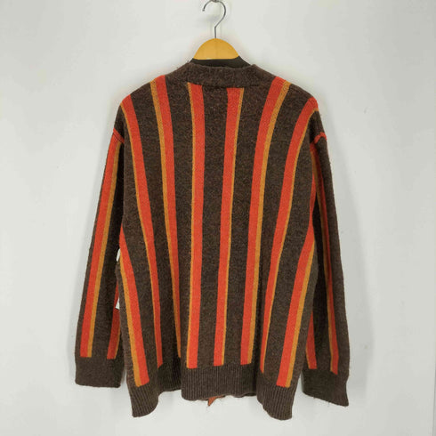ザラ ZARA アクリルストライプカーディガン メンズ import:L