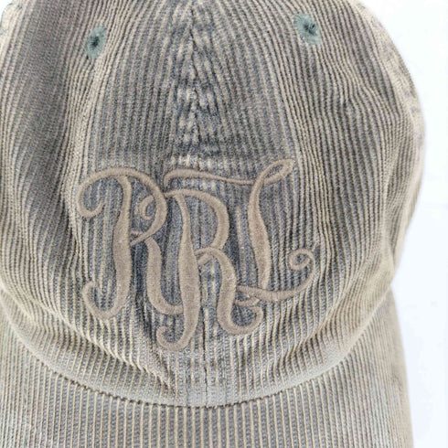 ダブルアールエルラルフローレン RRL RALPH LAUREN 台湾製 三つ星タグ ロゴ刺繍 コーデュロイ 6パネル キャップ メンズ
