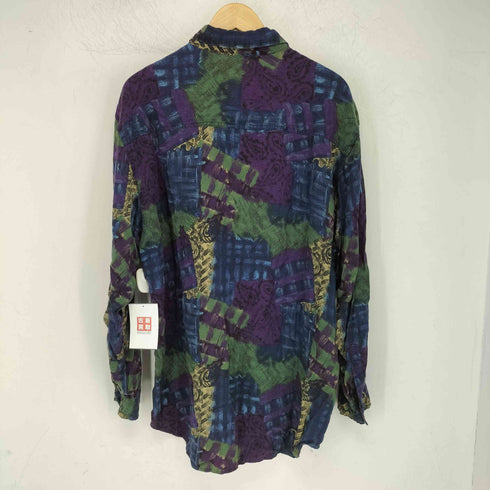 STEFANO MAN 総柄 レーヨンシャツ メンズ import:XL