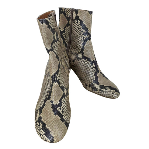 ピッピシック PIPPICHIC パイソン柄ショートブーツ レディース 37 1/2