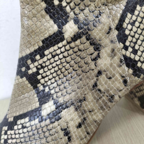 ピッピシック PIPPICHIC パイソン柄ショートブーツ レディース 37 1/2