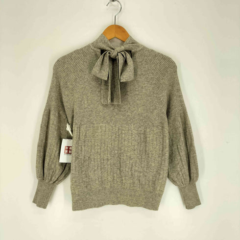 トラッゾドンナ Torrazzo Donna ボウタイ リブ ニット レディース