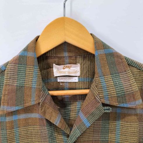 Enro PERMANENT PRESS オープンカラーシャツ 襟芯 メンズ import:M