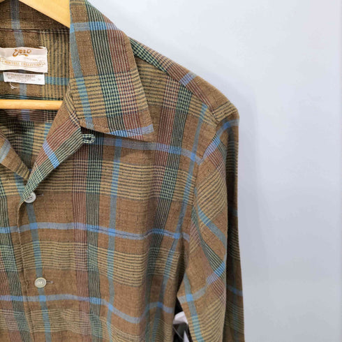 Enro PERMANENT PRESS オープンカラーシャツ 襟芯 メンズ import:M