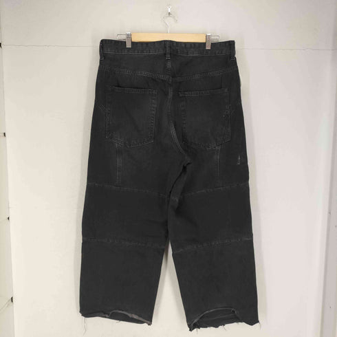 ザラ ZARA Biker Baggy Fit Jeans Black メンズ 44