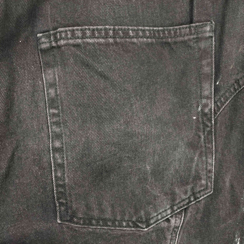 ザラ ZARA Biker Baggy Fit Jeans Black メンズ 44