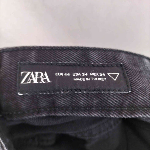 ザラ ZARA Biker Baggy Fit Jeans Black メンズ 44