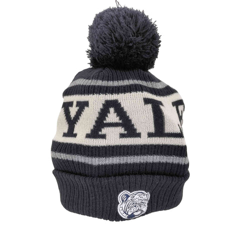 ヤーレ YALE カレッジロゴボンボンニット メンズ