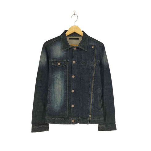 Heritage stone Y2K ジップ ギミックデザイン デニムジャケット メンズ M