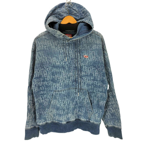 ディーゼル DIESEL TRACK DENIM HOODIE メンズ import:S