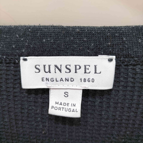 サンスペル Sunspel ロングスリーブ ワッフル Tシャツ メンズ import:S
