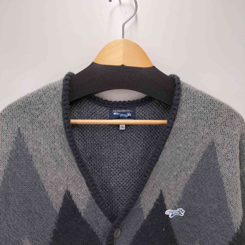 ペニーズ PENNEYS 別注ビッグシルエットジャガード柄シャギーニットカーディガン メンズ JPN:S