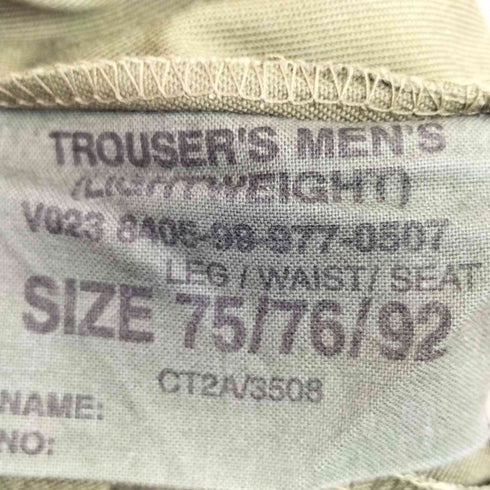 ブリティッシュアーミー BRITISH ARMY LIGHT WEIGHT FATIGUE PANTS メンズ 76
