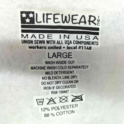 lifewear inc Made In USA 12oz HEAVYWEIGHT SWEATSHIRTS-CREW メンズ import:L