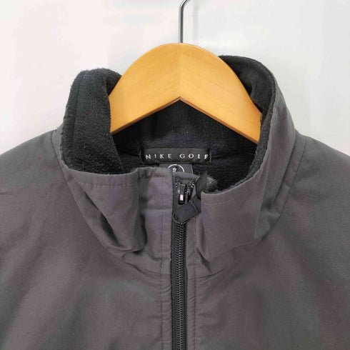 ナイキ NIKE golf ナイロン切替 フリースジャケット ハーフジップ メンズ import:S