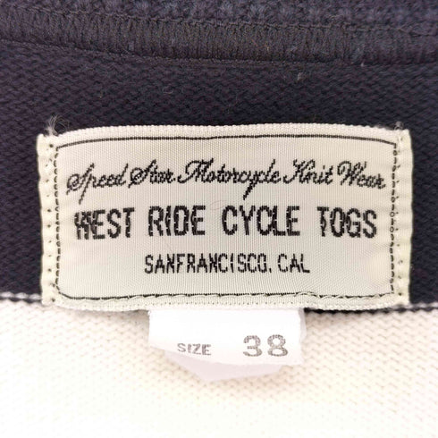 ウエストライド WESTRIDE CYCLE TOGS CLASSIC RIB BORDER S/S SWEATER メンズ US:38