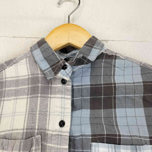 ディーゼル DIESEL クレイジーパターン アシンメトリー チェックシャツ レディース