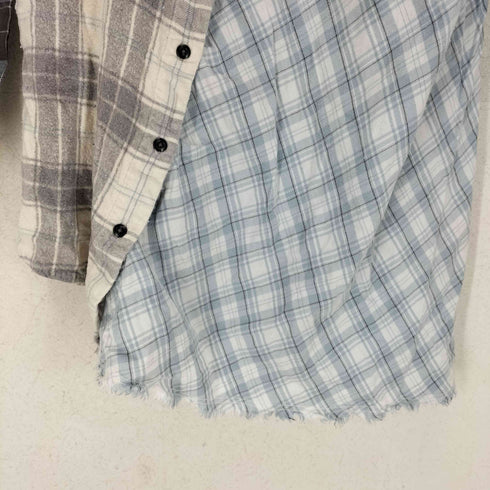 ディーゼル DIESEL クレイジーパターン アシンメトリー チェックシャツ レディース