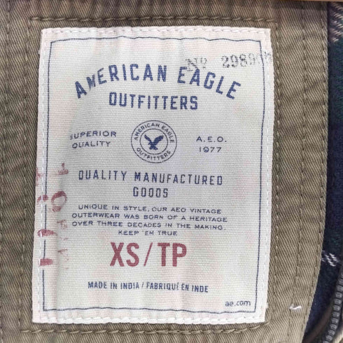 アメリカンイーグルアウトフィッターズ AMERICAN EAGLE OUTFITTERS ミリタリー ジップアップジャケット メンズ import:XS